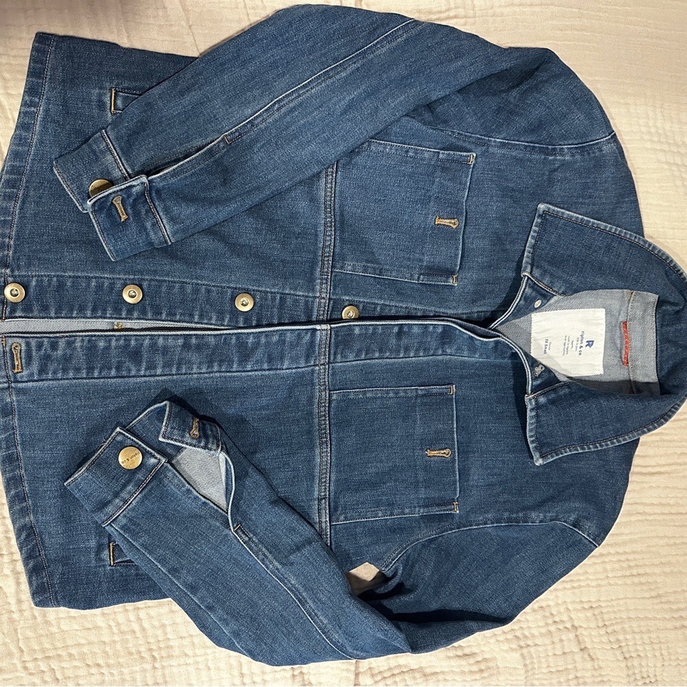 Classic Blue Denim Jean Jacket - Picture 3 of 3